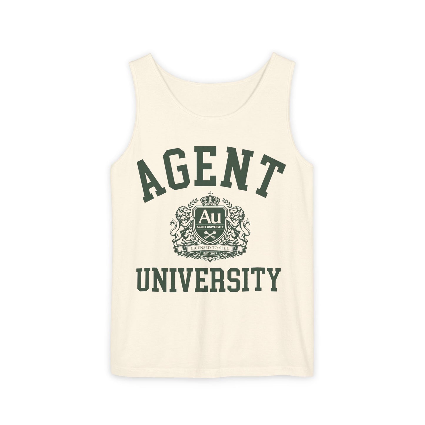 Agent University Tank Top — Collegiate Crest Agent Graphic Tank