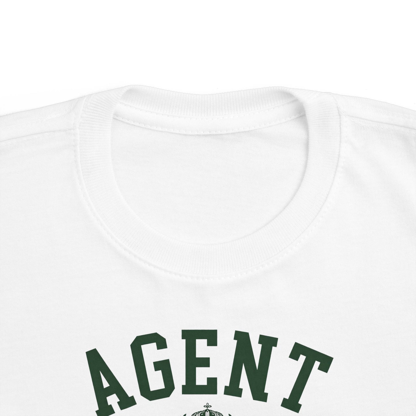 Agent University Toddler Tee – Cute Campus Crest Kids Shirt