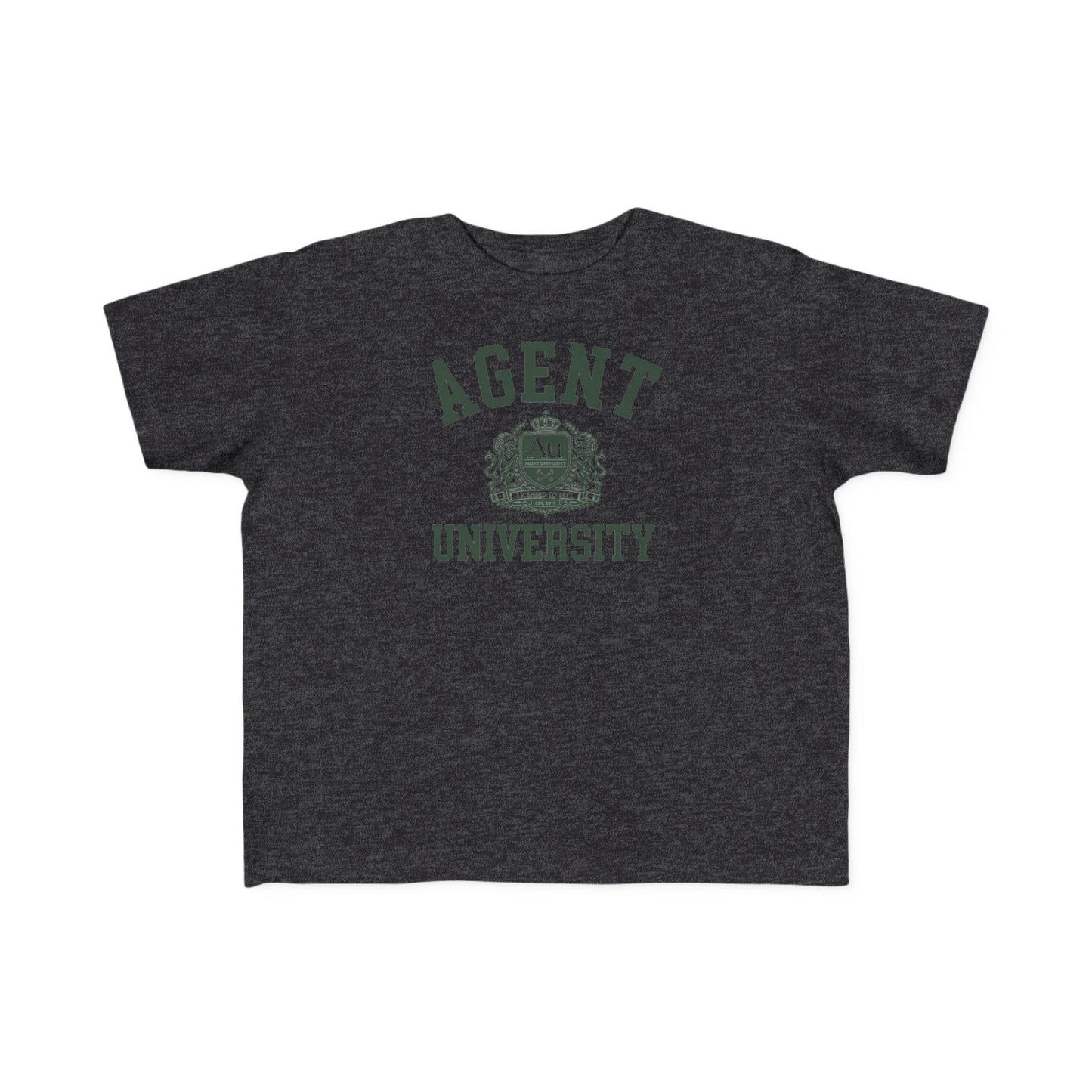 Agent University Toddler Tee – Cute Campus Crest Kids Shirt