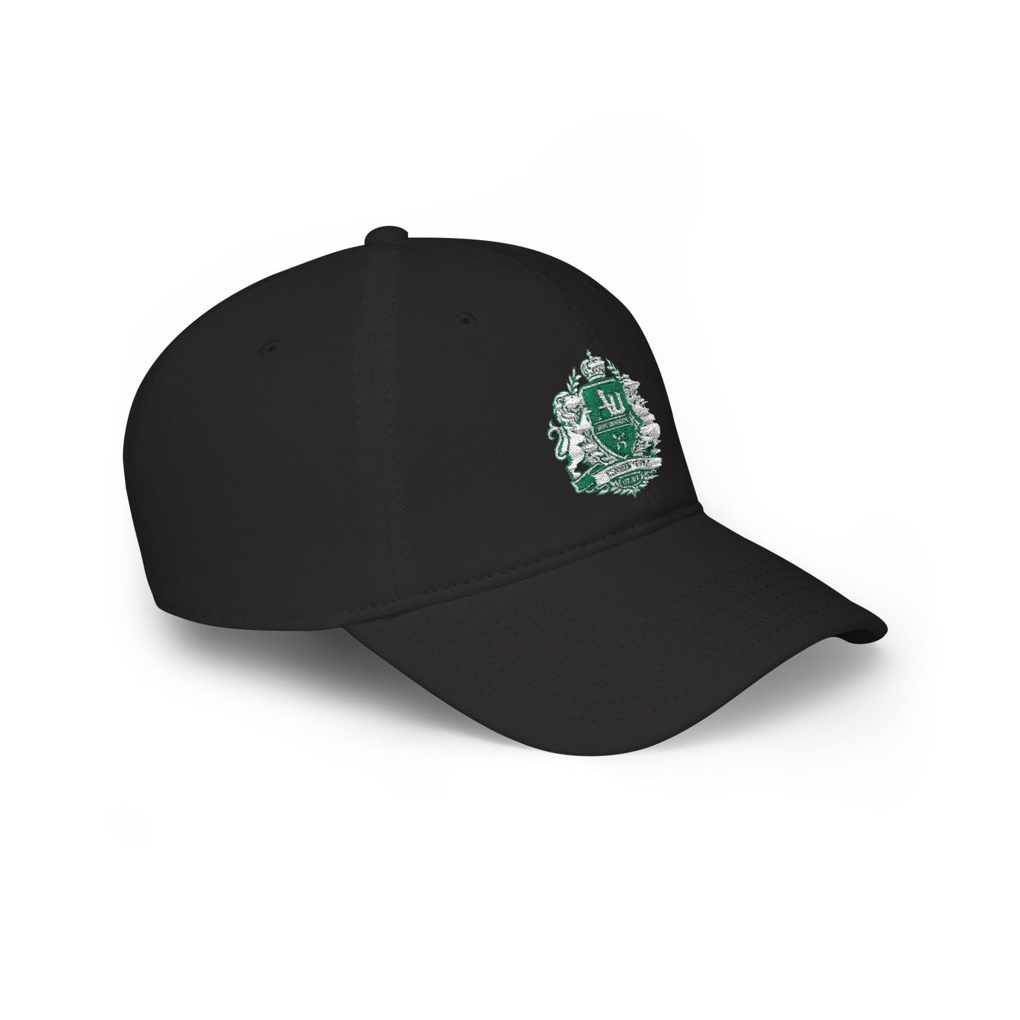 Embroidered Crest Baseball Cap — Green AU Monogram Low-Profile Hat