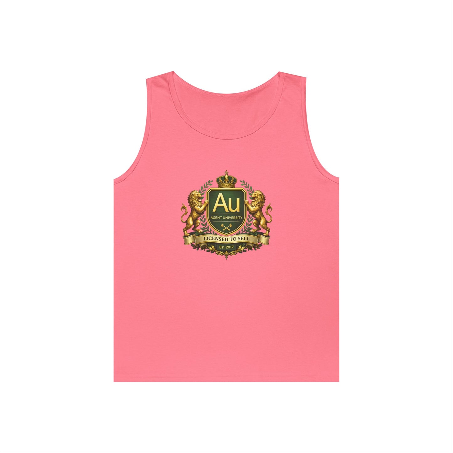 Gold Crest Tank Top – 'Au' Chemistry Element Crest Graphic