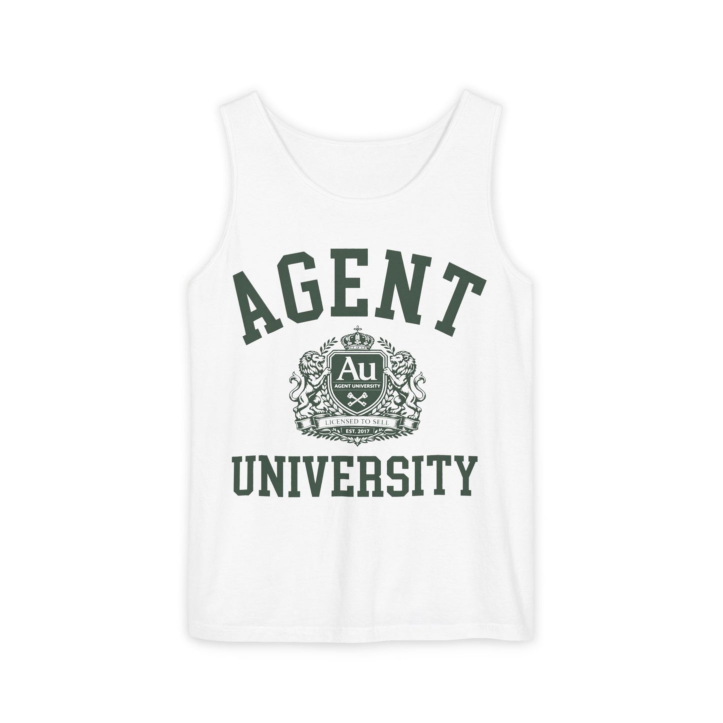 Agent University Tank Top — Collegiate Crest Agent Graphic Tank