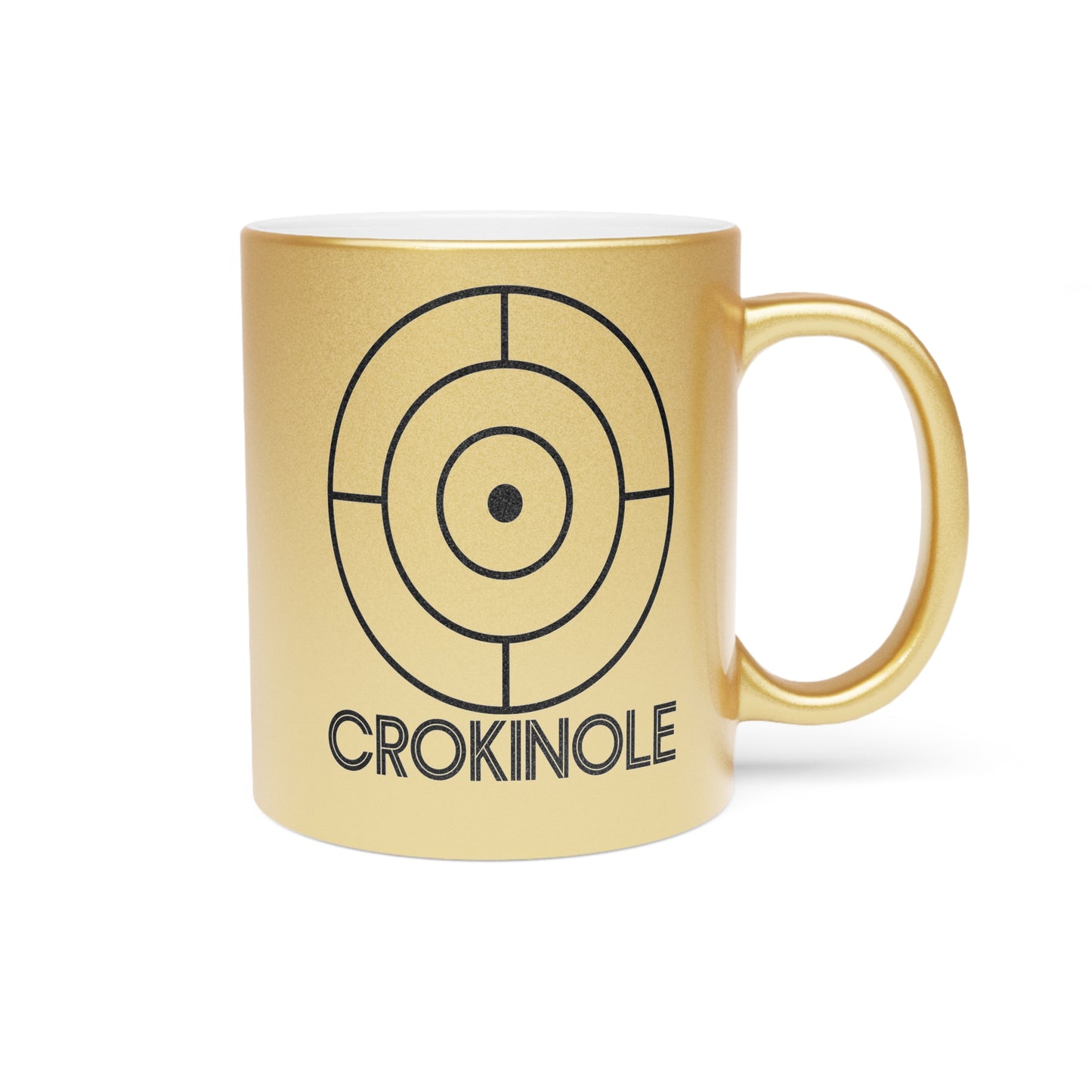 Gold Crokinole Mug
