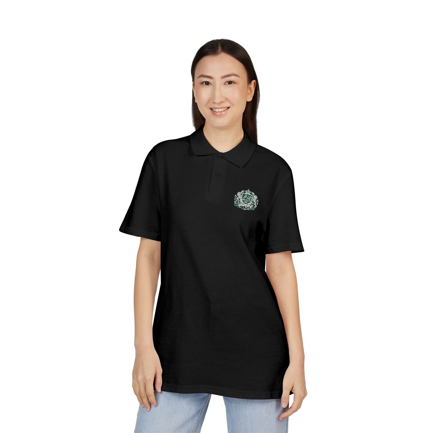 Embroidered Crest Polo Shirt
