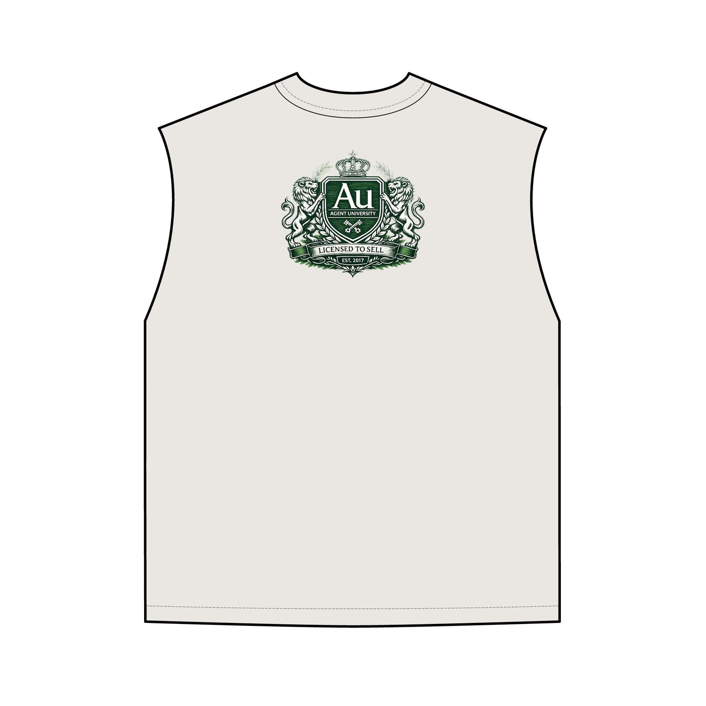 Agent University Vintage Tank Top — Collegiate Crest Muscle Tee