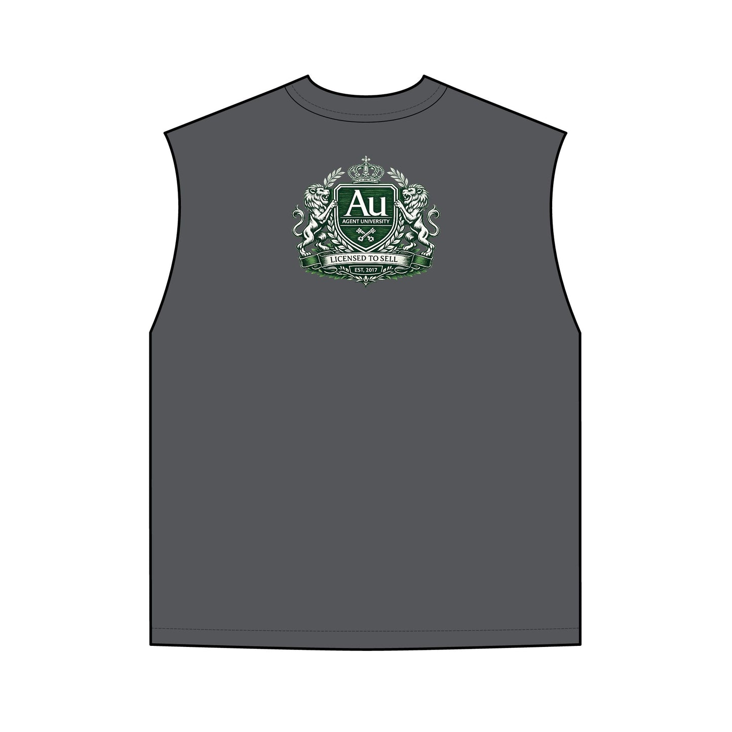 Agent University Vintage Tank Top — Collegiate Crest Muscle Tee