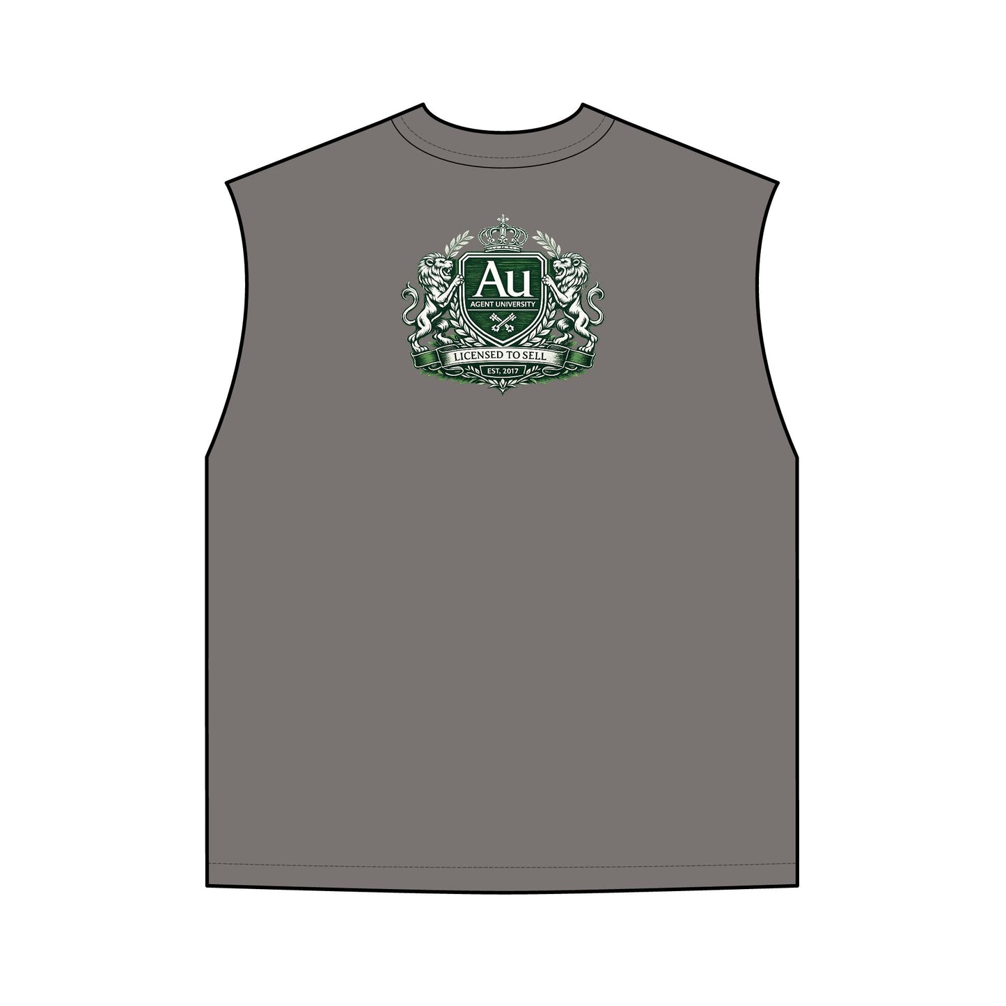 Agent University Vintage Tank Top — Collegiate Crest Muscle Tee