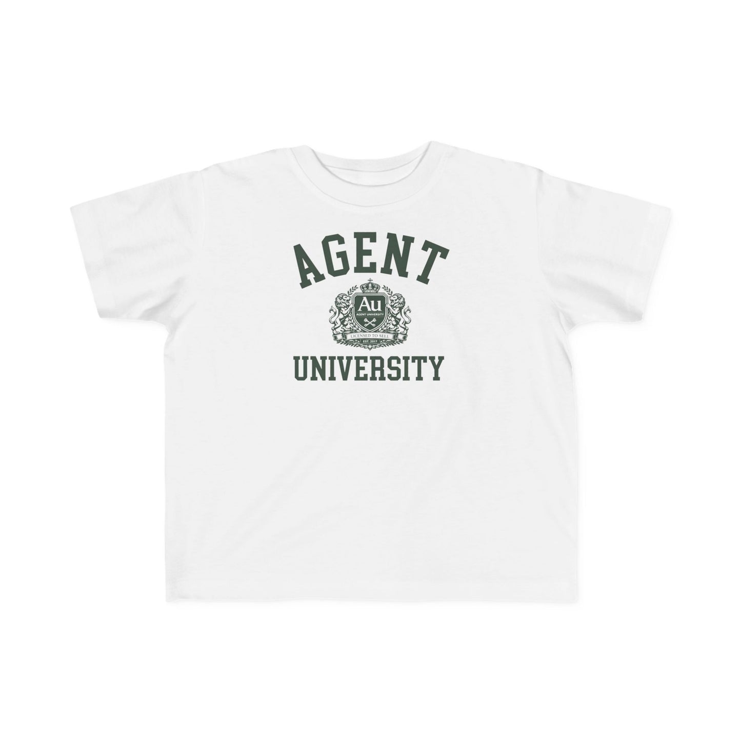 Agent University Toddler Tee – Cute Campus Crest Kids Shirt