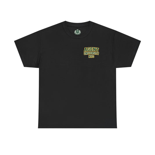 Agent University NYC T-Shirt — 'Au' Crest College Tee