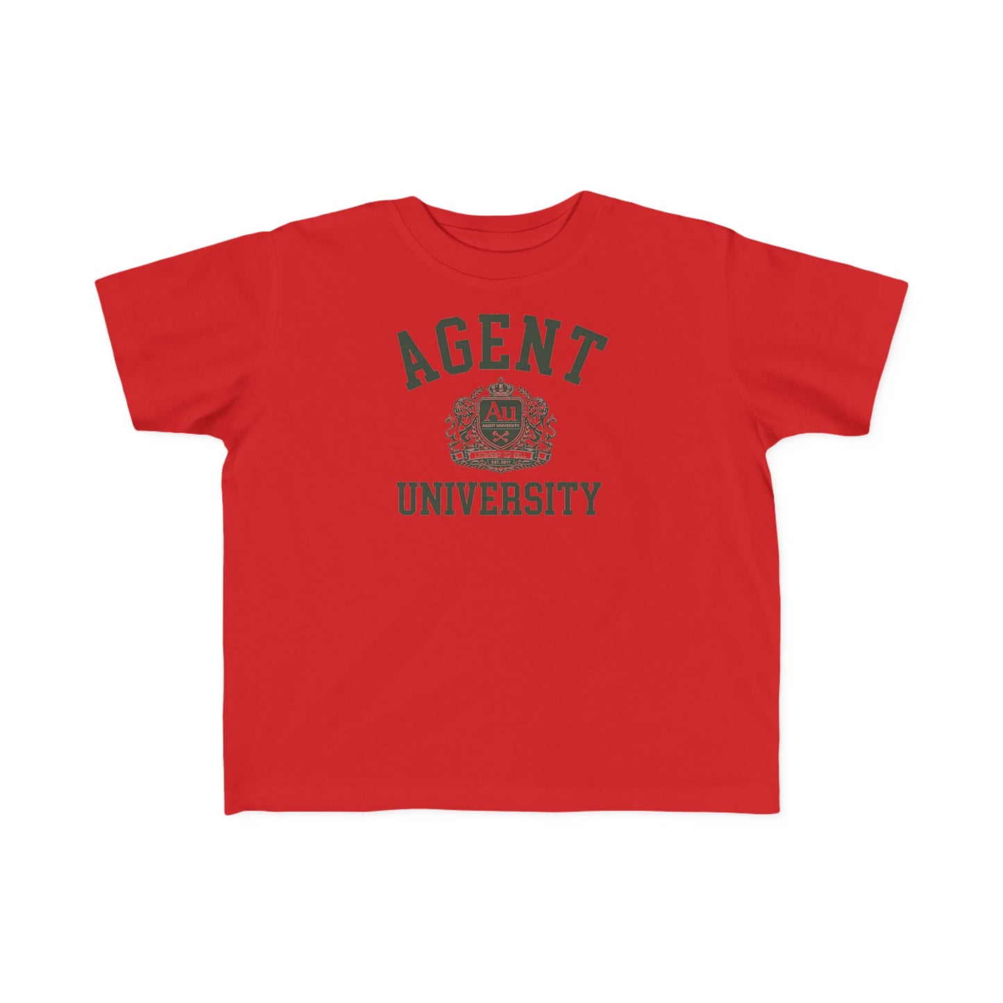 Agent University Toddler Tee – Cute Campus Crest Kids Shirt
