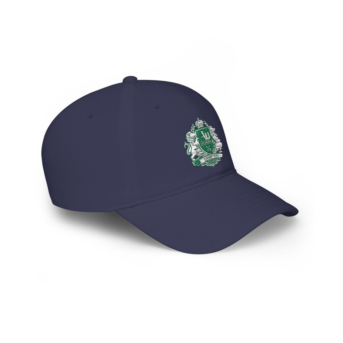 Embroidered Crest Baseball Cap — Green AU Monogram Low-Profile Hat