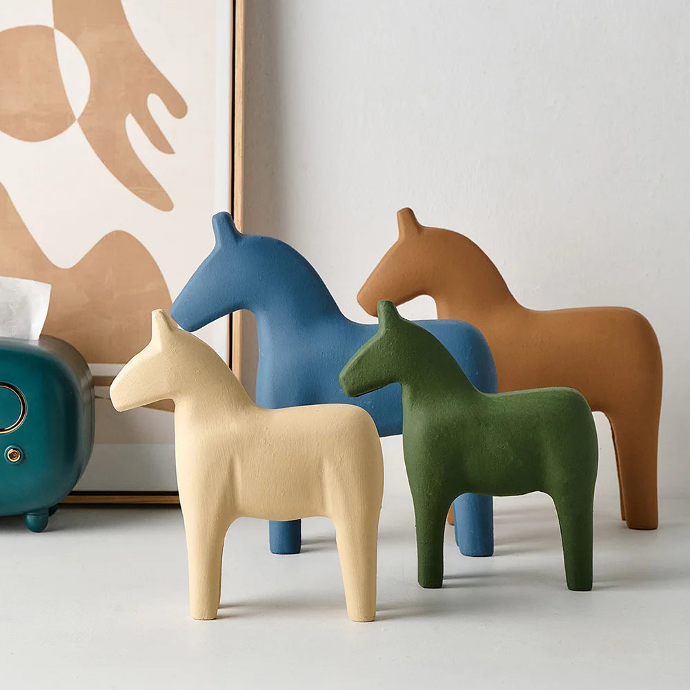 Swedish Dala Horse Wooden Hand Painted
