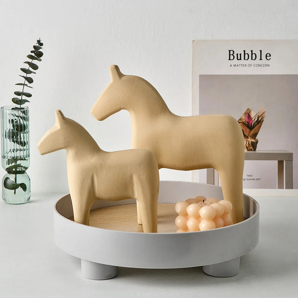 Swedish Dala Horse Wooden Hand Painted