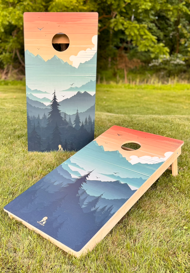 Mysafy Elite 2'x4' Solid Wood Cornhole Board