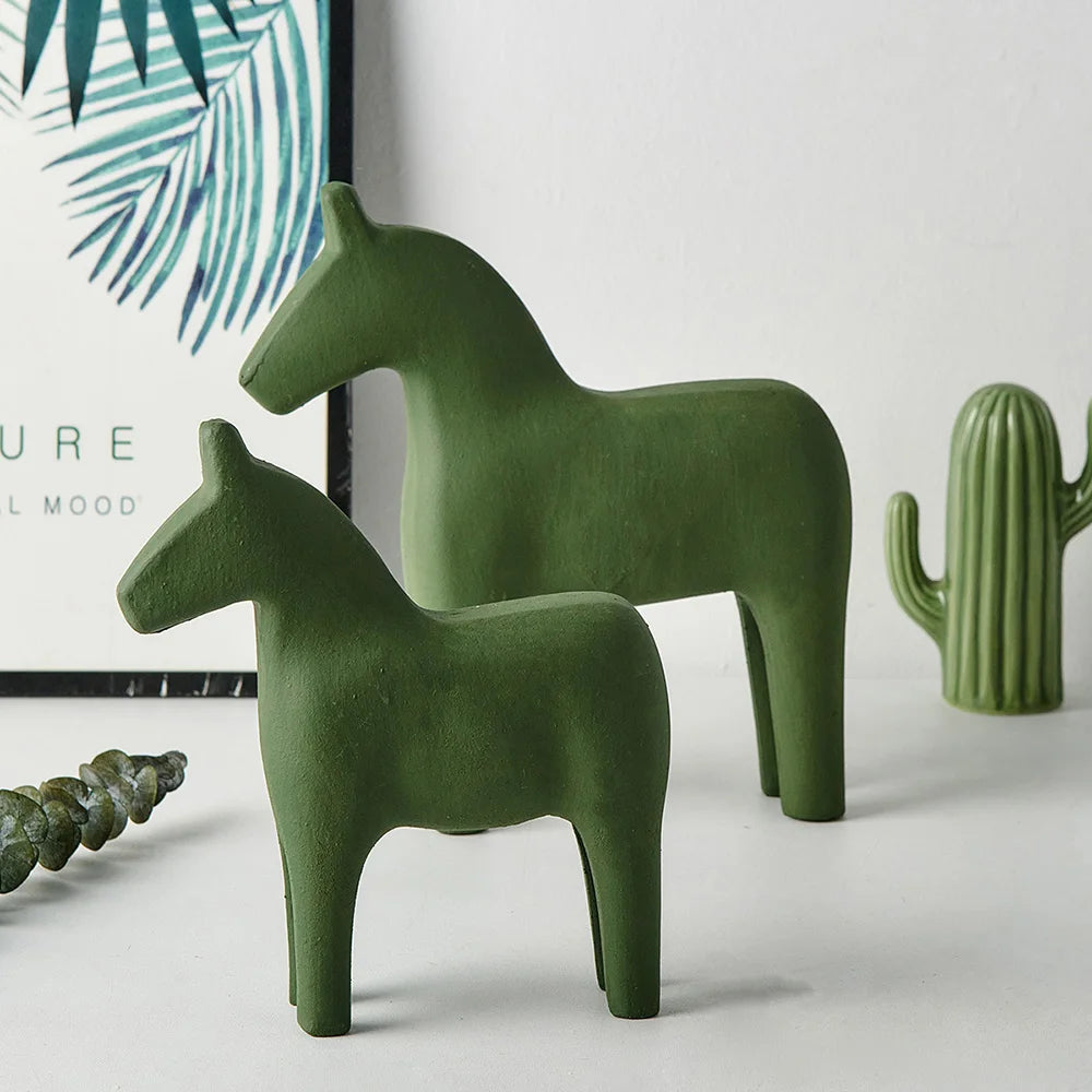 Swedish Dala Horse Wooden Hand Painted